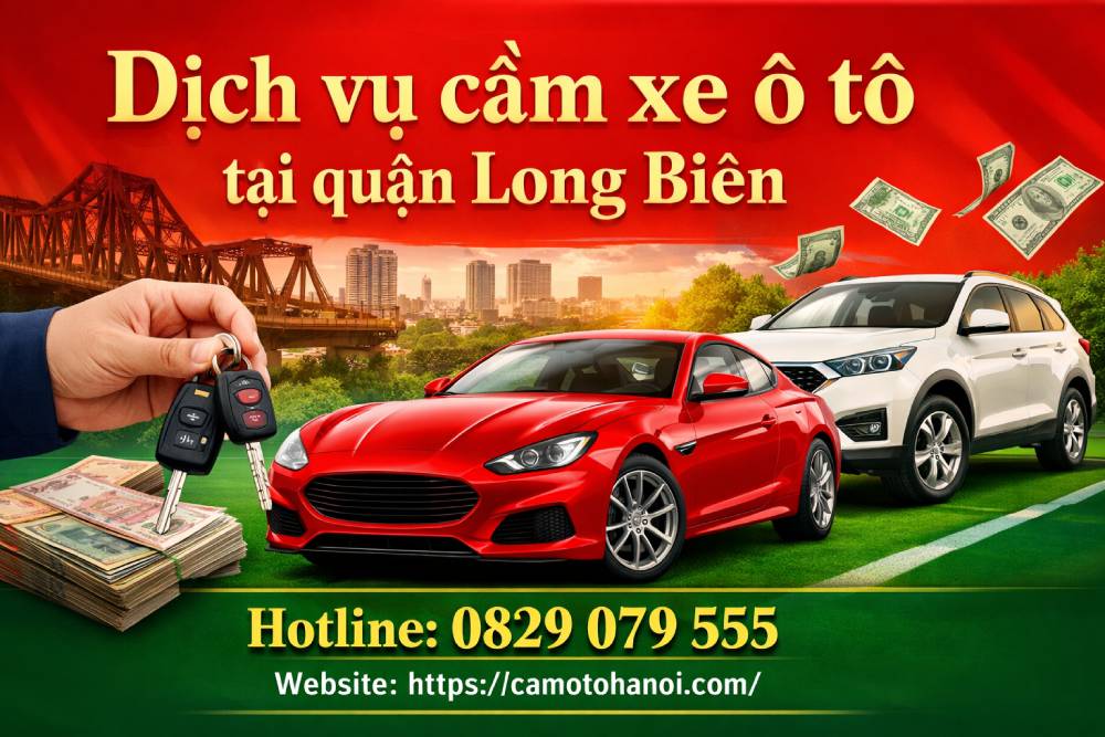 cầm xe ô tô tại quận Long Biên