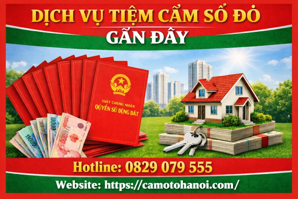 Dịch vụ tiệm cầm sổ đỏ gần đây trong vòng 800m uy tín 6 tiệm cầm sổ đỏ gần đây